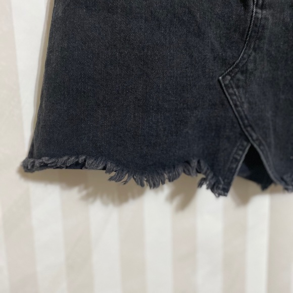 Madewell rigid denim A-line mini skirt - Picture 3 of 6
